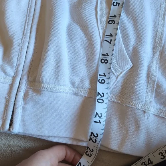 Aeropostale Sparkly Off-White Zip-Up Hoodie - Picture 4 of 6